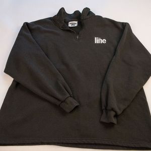 Vintage 90s Men Heavyweight Lee The Line Quarter-Zip Sweater
